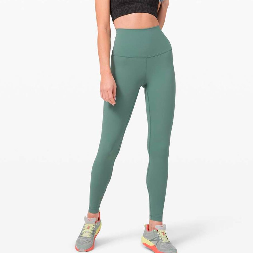 Lululemon Wunder Under Super High Rise Full On Luxtreme 28" Tidewater Teal- Sz 8